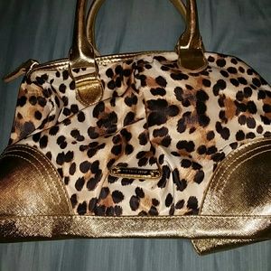 Cheetah print victoria secret purse