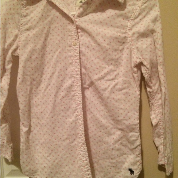 floral print A&F quarter sleeve button down