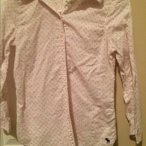 floral print A&F quarter sleeve button down