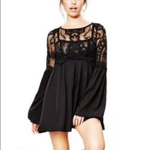 For love and lemons black lace dress