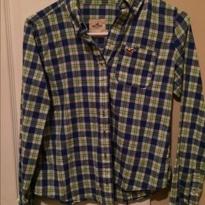 Hollister plaid long sleeve top