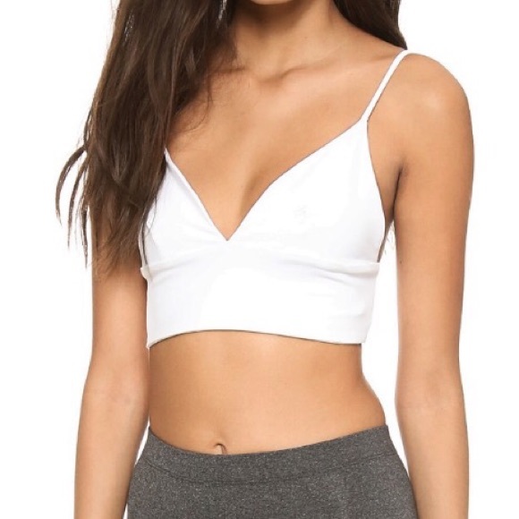 NWT! David Lerner Triangle Bralette in white