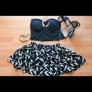 Black and white skirt