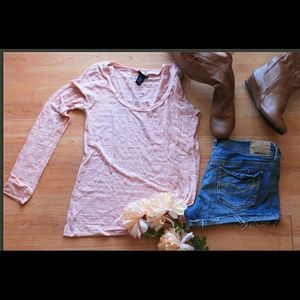 Pink aztec print shirt