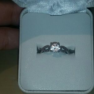 Engagement ring with box