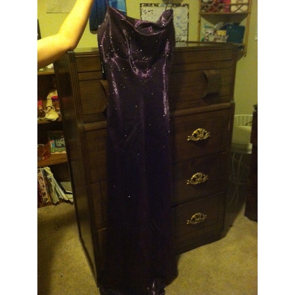 Purple prom dress