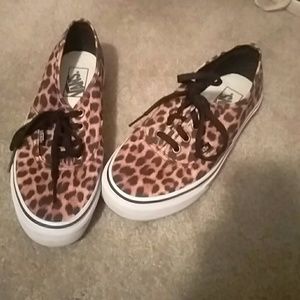 Cheetah print vans
