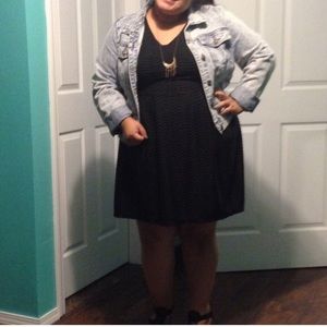 Acid wash denim jacket