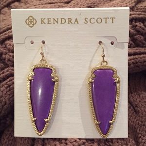 Kendra Scott Skylar Earrings in Purple Jade