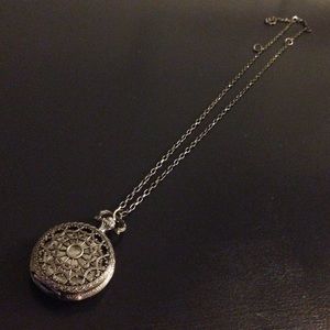 Long pocket watch necklace