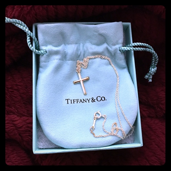Tiffany & C.O sterling silver cross necklace
