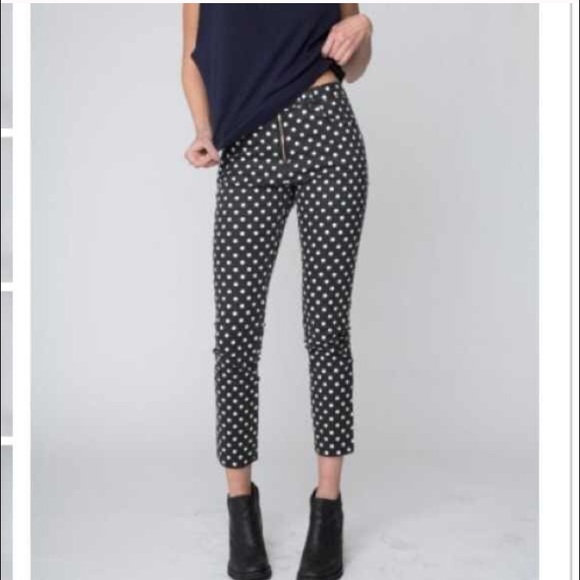 Brandy Melville Denim - Brandy Melville Polka Dot Pants