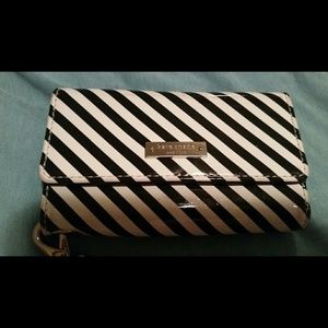 Striped black & white Kate Spade Wallet