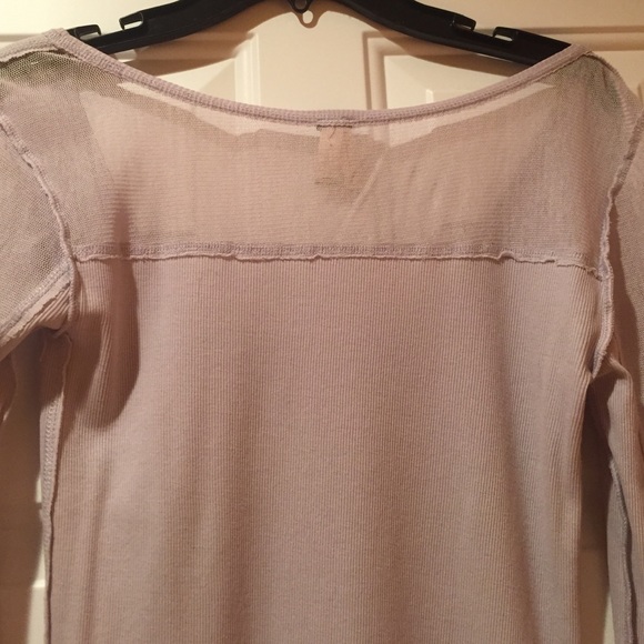 Free people shirt, heather gray shirt,Long sleeve - Picture 3 of 3