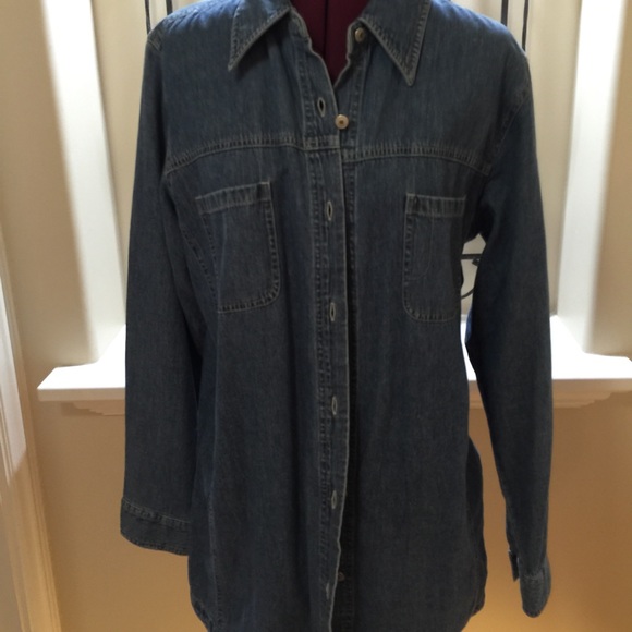 Marsh Landing Tops - Marsh Landing Denim shirt