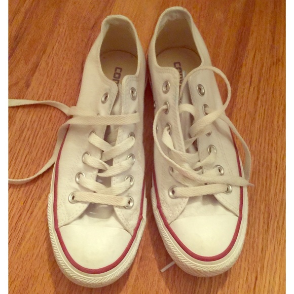 Converse All-Stars White Low Tops Size 6.5
