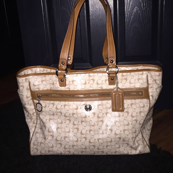 Authentic Coach baby/diaper bag