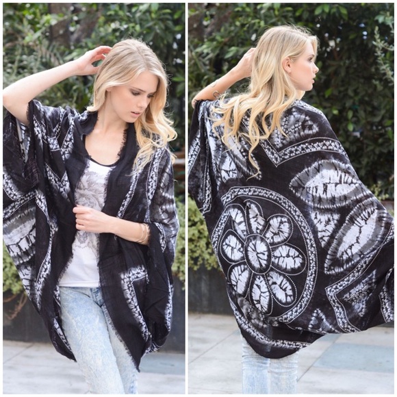 "Dust" Cocoon Kimono Cardigan Scarf - Picture 3 of 4