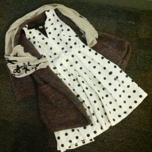 Anthroplogie Structured Polka-dot Dress