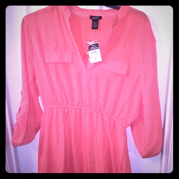 Coral dress