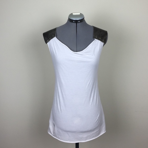 Raw Earth Wild Sky Leather Strap Tank Top