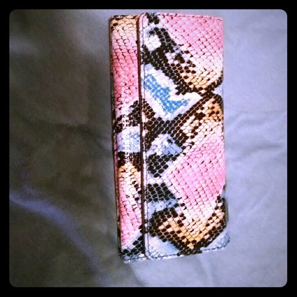 Snake Skin wallet with multiple card slots