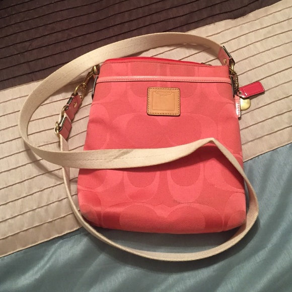Coral Coach satchel