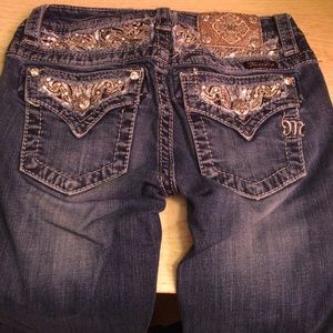 Girls size 12 miss me boot cut jeans