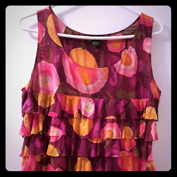 Colorful and Bright Ruffle Tank