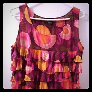 Colorful and Bright Ruffle Tank