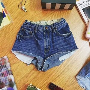 DIY High Waisted Shorts Size 0