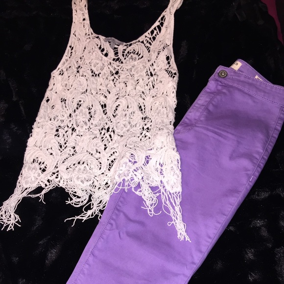PacSuns Bullhead high waist paints