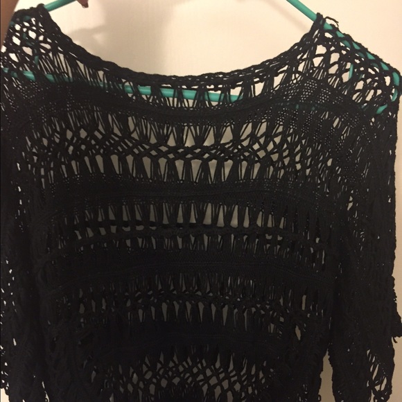 Sexy black tunic