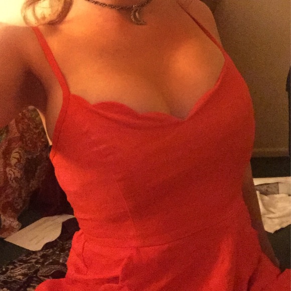 Orange dress