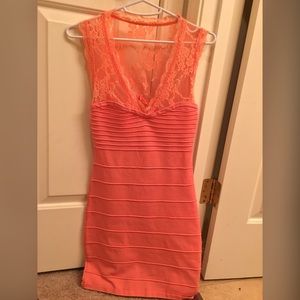 Like New Bandage Dress with Lace detail
