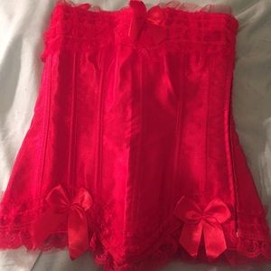 Small red corset