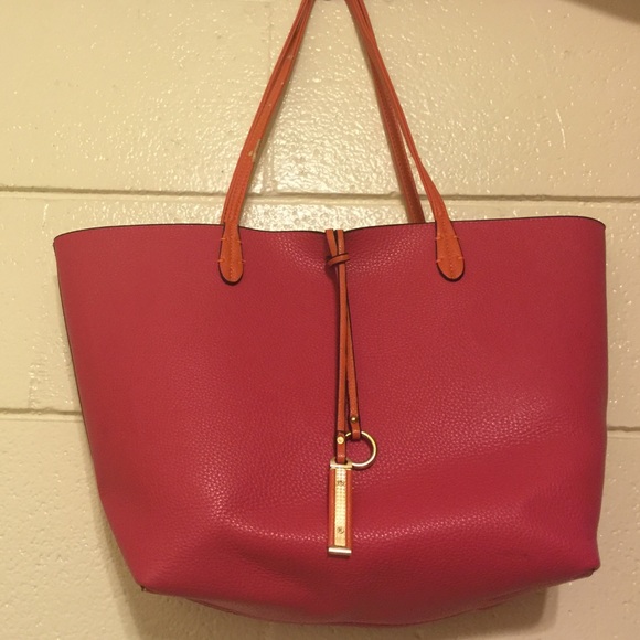 Cute pink/orange reversible bag!