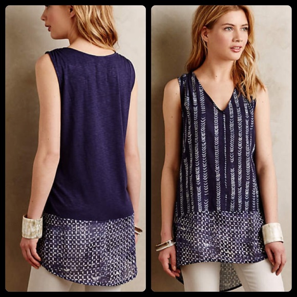 Anthropologie Tops - Anthropologie batik tunic