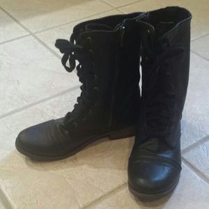 Mossimo Black Combat Boots