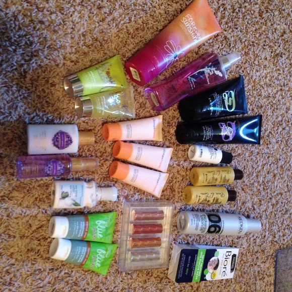 Fragrance, lipsticks, bath & body, hair care, ETC