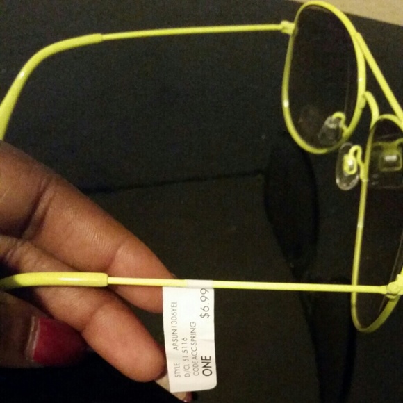 Stylish Glasses Neon green - Picture 2 of 2