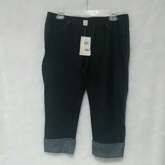 Stretchy "Denim" capris 1x