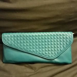 Teal clutch