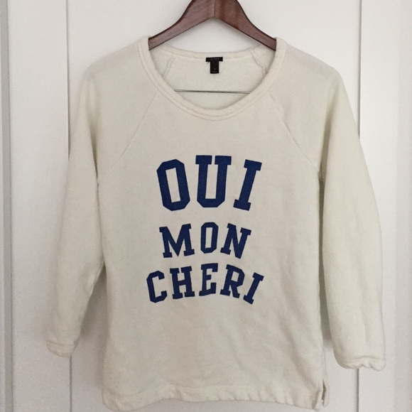 Crew neck terry cloth sweater by J.Crew