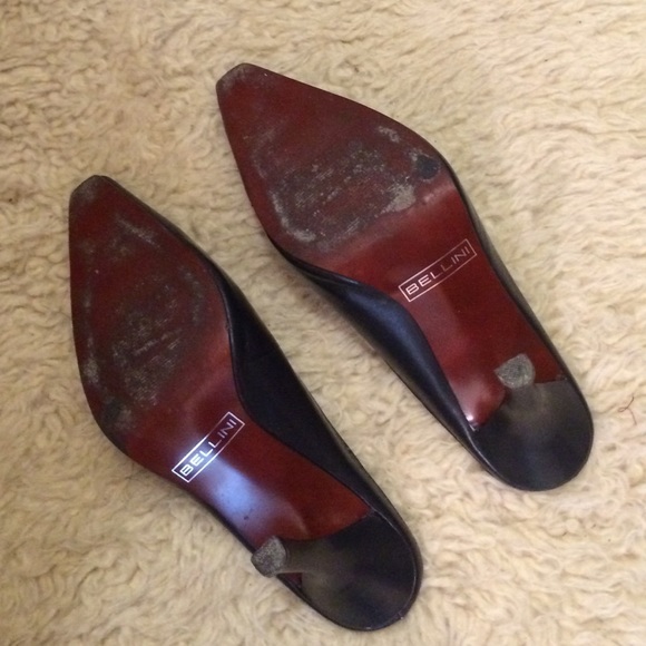 BELLINI Navy Blue Slides & Matching Handbag - Picture 3 of 4