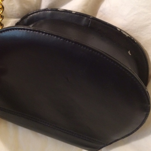 BELLINI Navy Blue Slides & Matching Handbag - Picture 4 of 4