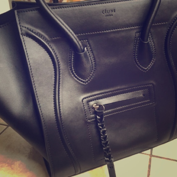 Celine phantom black genuine leather luggage