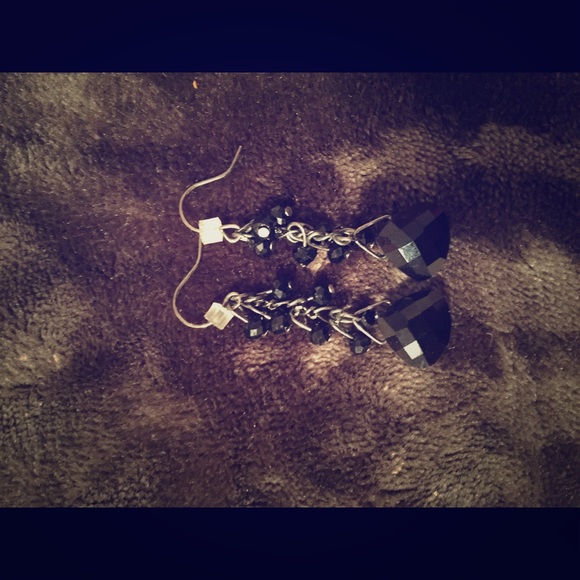 Dressy black earrings