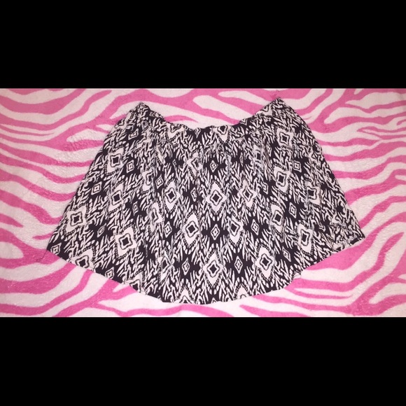 Black and white skirt