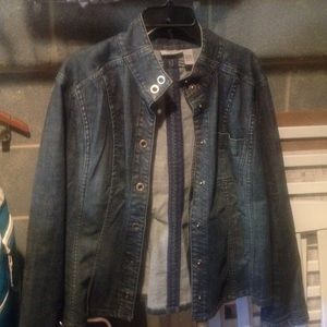 Chico's Platinum Denim Jacket